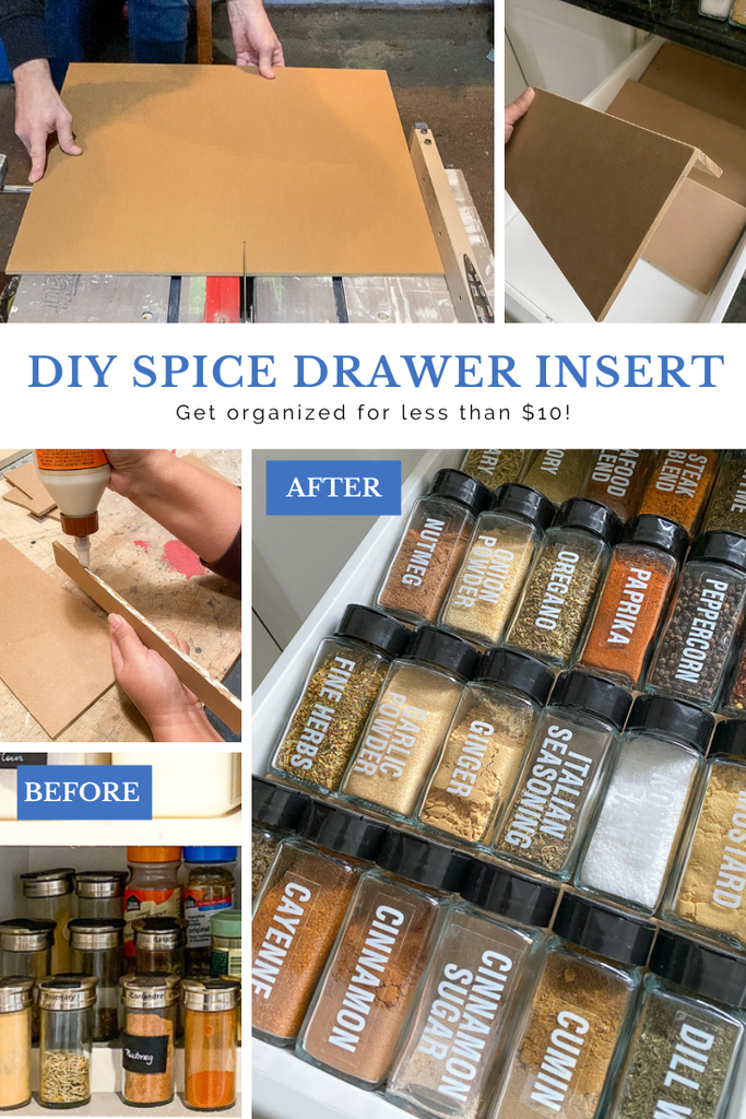 How to Make A DIY Spice Drawer Insert