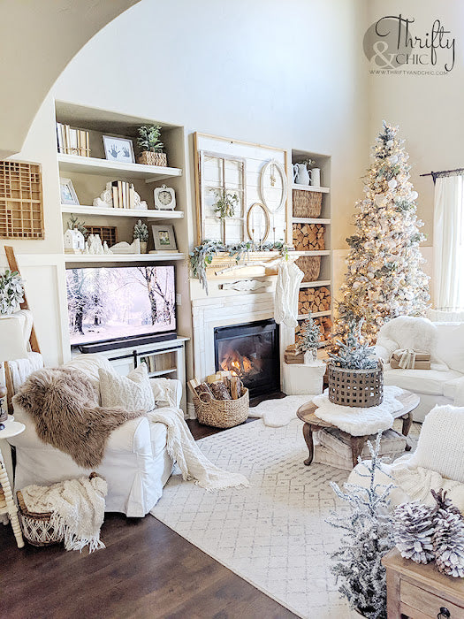 Gold and Cozy Christmas Living Room Decor | Tour 2022