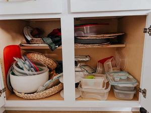 My Super Simple Tupperware Cabinet Organization