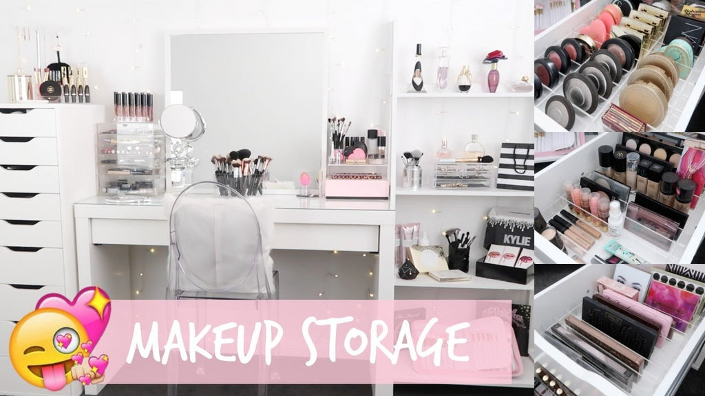 Hey Loves, Thank you so much for watching and I hope you enjoy today's Makeup Storage and Organization video! Vanity Collections IKEA 5 Drawer Set: ...