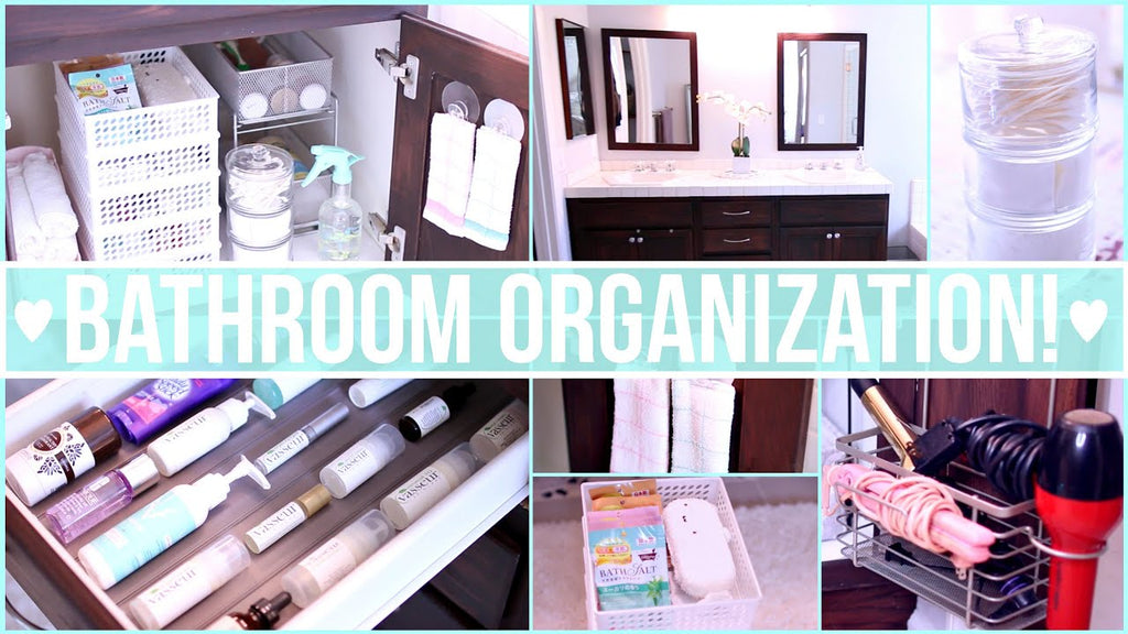 Easy and inexpensive ideas for organizing your bathroom - including organizing bathroom cabinets, drawers and a DIY natural bathroom cleaner! & most items ...