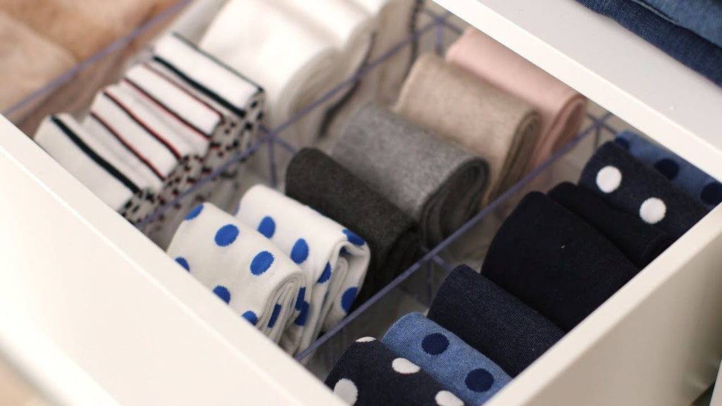 A few easy step by steps will help you keep unruly socks from taking over your dresser drawers