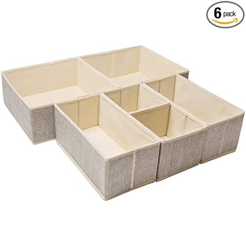 6-Set Foldable Underwear Drawer Organizer only $13.92