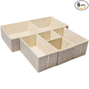 6-Set Foldable Underwear Drawer Organizer only $13.92