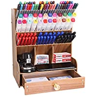 YCOCO Wooden Multi-Functional Desk Pen Pencil Organizer Holder only $11.04