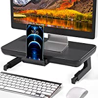 Pihen Monitor Stand Riser Desk Organizer w/ Drawer & Tablet/Phone Holder only $9.99