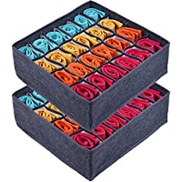 2-Pack Machine Washable Oxford Cloth Sock Drawer Organizer only $6.84