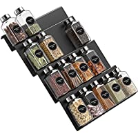 Acrylic 4 Slanted Tier Spice Drawer Organizer Rack Tray Insert only $8.99