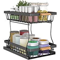 Stackable 2-Tier Under Sink Cabinets Organizer With Sliding Storage Drawer only $16.76