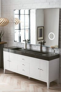 Linear 72" Double Vanity, Glossy White