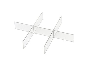 Whitmor Acrylic 6 Section Divider
