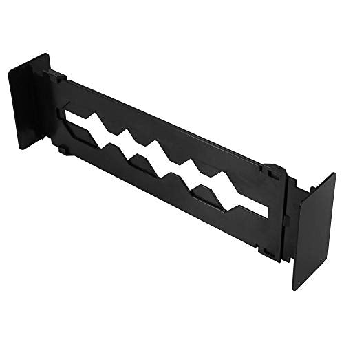 GLOGLOW Adjustable Drawer Divider Clapboard Home Kitchen Partition Storage Organizer(Black)