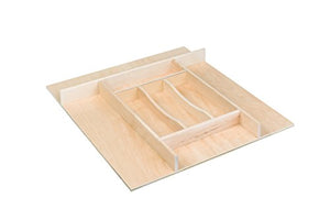 Century Components TTKF20PF Maple Wood Silverware Tray Drawer Organizer, 20" x 22" Trimmable