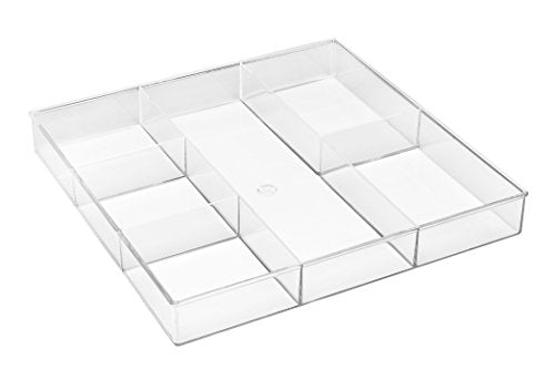 Whitmor 6-Section Drawer Organizer - Clear