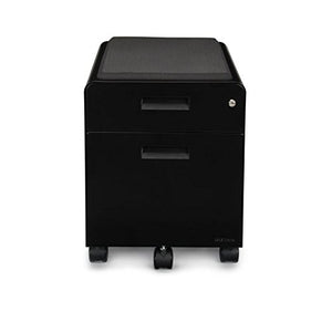 UPLIFT Desk - 2-Drawer File Cabinet with Seat, Rolling (Black)