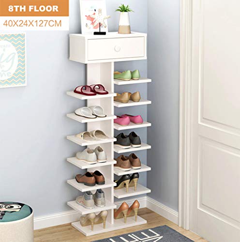 HETAO Shoe Rack Double Scarpiera Organizer Wood Furniture Home Shelving Shoes Living Room Shoe Rack Cabinet,8Floor