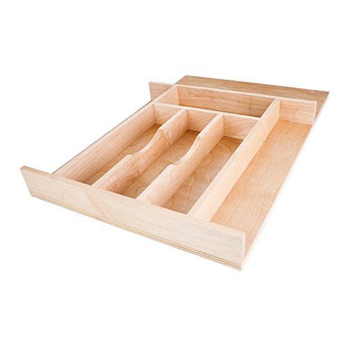 Hardware Resources DO14 Drawer Organizer and Cutlery Tray, Maple