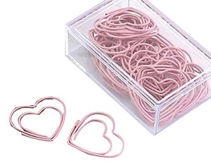 30 Pieces Cute Paper Clips Creative Paper Clip, Love Heart
