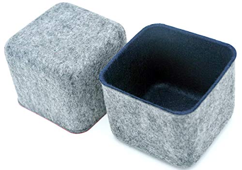 Welaxy Office Drawer Organizers Bins Drawers dividers Felt Storage bin Stylish Home Decor Bins, Pack of 2 (Navy)