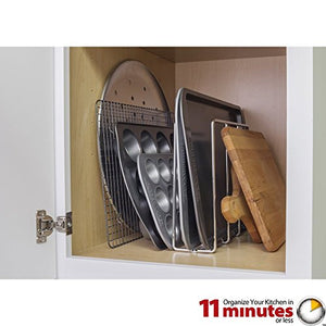 Cabinet Components/Dividers Vertical U-Shaped Tray Divider and Organizer - Polished Chrome