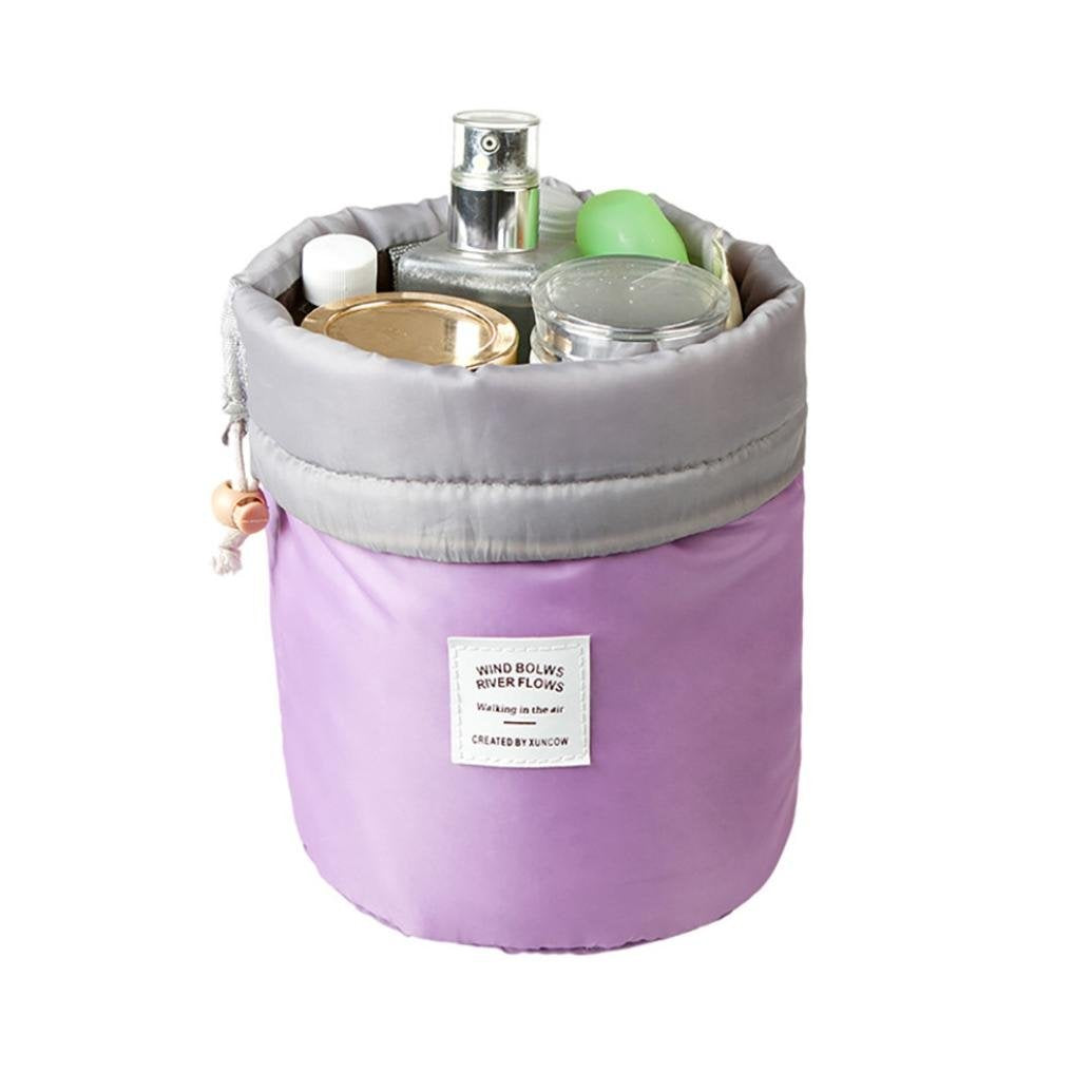 Storage Toiletry Bag ,IEason Clearance Sale! Barrel Travel Cosmetic Drawstring Wash Makeup Organizer Storage Toiletry Bag