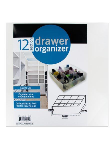 12 Section Drawer Organizer (Available in a pack of 4)