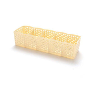 5 Grids Bra Underwear Socks Hollow Storage Boxes Wardrobe Closet Drawer Organizer